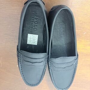 Polo Ralph Lauren Kids Black Dress Loafers